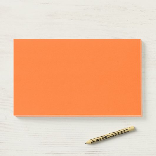 Papaya Fizz Simple 10" x 6" Post-it® Notes (Op bureau)