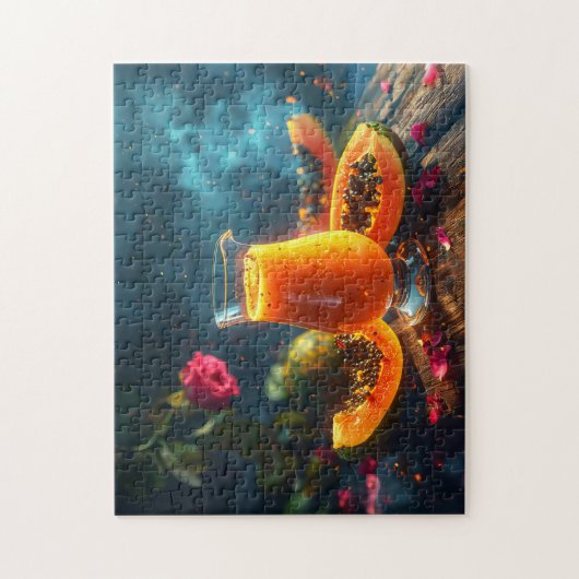 PAPAYA Freshly Squeezed JUICE -  Legpuzzel (Verticaal)