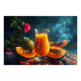 PAPAYA Freshly Squeezed JUICE -  Perfect Poster
