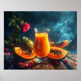PAPAYA Freshly Squeezed JUICE -  Poster