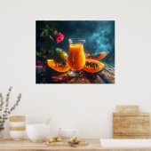 PAPAYA Freshly Squeezed JUICE -  Poster (Keuken)