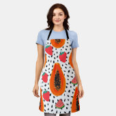 Papaya fruit schort (Gedragen)
