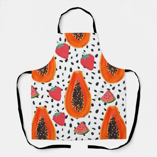 Papaya fruit schort (Voorkant)