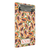 Papaya fruit Waterverf monogram Mini Klembord (Schuin)