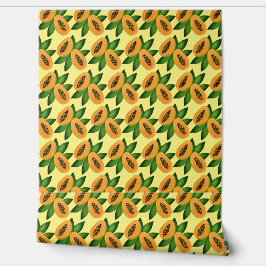 Papaya Fruit Wrapping Paper Behang