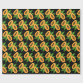 Papaya Fruit Wrapping Paper Cadeaupapier (Vlak)