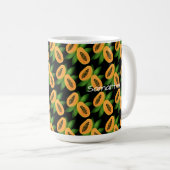 Papaya Fruit Wrapping Paper Koffiemok (Voorkant rechts)