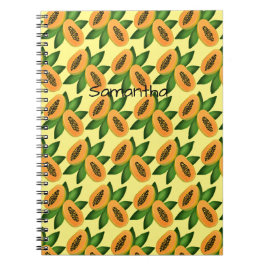 Papaya Fruit Wrapping Paper Notitieboek