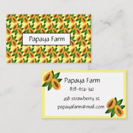 Papaya Fruit Wrapping Paper Visitekaartje
