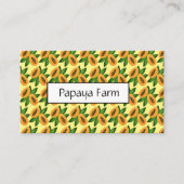 Papaya Fruit Wrapping Paper Visitekaartje (Voorkant)