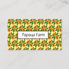 Papaya Fruit Wrapping Paper Visitekaartje
