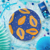 Papaya-fruitpatroon Papieren Bordje (Feest)