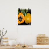 Papaya Gecko Poster (Keuken)