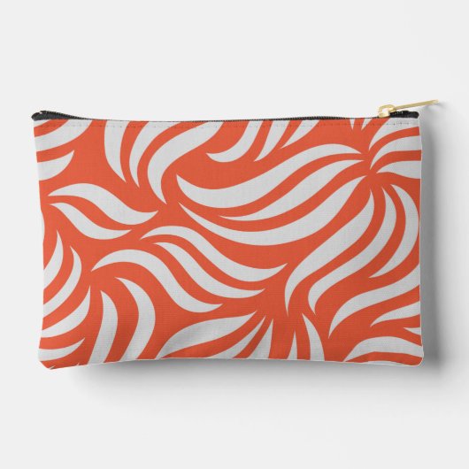 Papaya Girly Modern Beachy Foliage Script Name Etui (Achterkant)