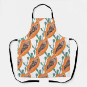 Papaya Hand Tropical Fruit Pattern Schort (Voorkant)