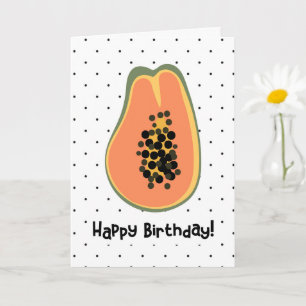 Papaya Happy Birthday Kaart