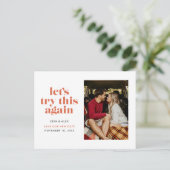 Papaya Laten we dit opnieuw proberen. Verander de  Aankondigingskaart (Staand voorkant)