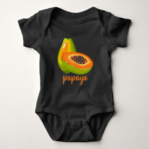 Papaya Lover Vegan Summer Fruit Romper