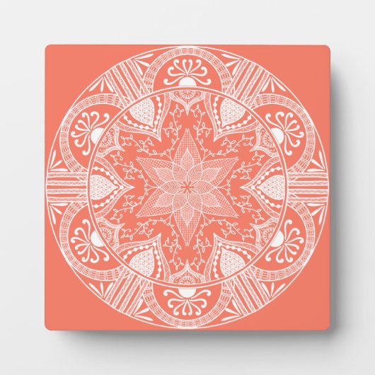 Papaya Mandala Fotoplaat (Voorkant)