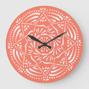 Papaya Mandala Grote Klok