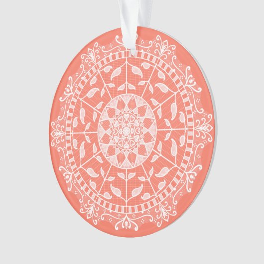 Papaya Mandala Ornament (voorkant)
