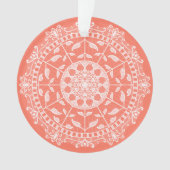 Papaya Mandala Ornament (voorkant)
