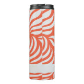 Papaya Modern Chic Simple Personalized Travel Mug Thermosbeker (Achterkant)