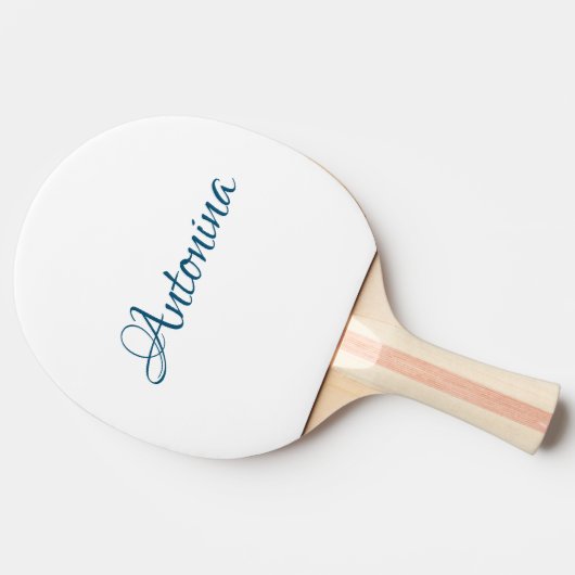Papaya Moderne Naam | Trendy minimalist Tafeltennisbatje (Zijkant)