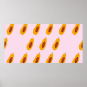 Papaya  Pattern Poster (Voorkant)