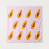 Papaya Pattern Wandkleed (Voorkant)
