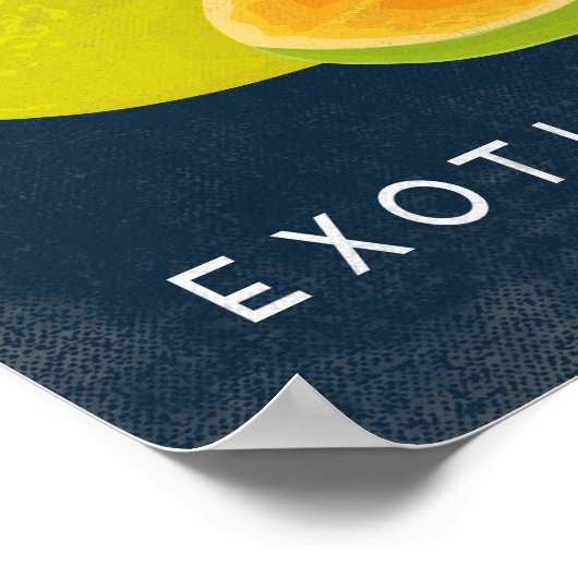 Papaya Poster op het etiket van vruchten (Hoek)