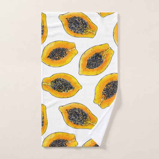 Papaya snijdsels bad handdoek (Handdoek)