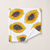 Papaya snijdsels bad handdoek (Wasdoekje)