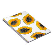 Papaya snijdsels notitieboek (Rechterzijde)