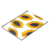 Papaya snijdsels notitieboek (Linkerzijde)