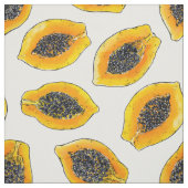 Papaya snijdsels stof (Swatch)