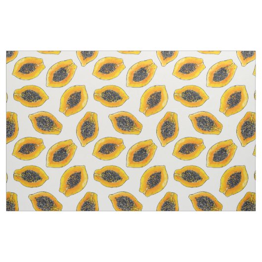 Papaya snijdsels stof (Fat Quarter)