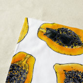 Papaya snijdsels strandlaken (In situ)