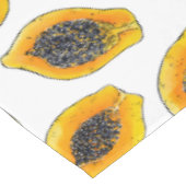 Papaya snijdsels tafelkleed (Gekanteld)