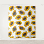 Papaya snijdsels wandkleed (Voorkant)