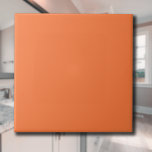 Papaya Solid Color | Klassiek | Elegant Tegeltje<br><div class="desc">Papaya Solid Color | Klassiek | Elegant | Trendy | Stijlvol | Cadeau</div>