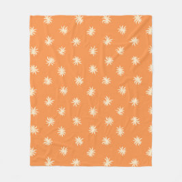Papaya Sunset Levendig Oranje Bloemstuk Blender Fleece Deken