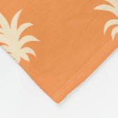 Papaya Sunset Levendig Oranje Bloemstuk Blender Fleece Deken (Hoek)