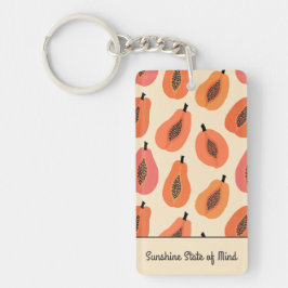 Papaya Sunshine State of Mind Sleutelhanger