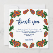 Papaya Sweet Fruit Summer Hartelijk dank Kaart (Voorkant)