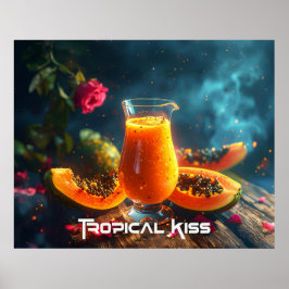 PAPAYA - TROPISCHE KUS POSTER