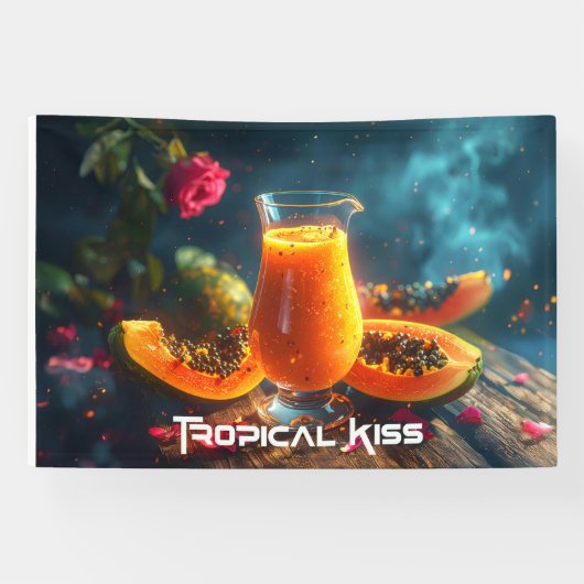 PAPAYA - TROPISCHE KUS SPANDOEK (Horizontaal)