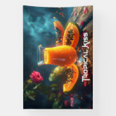 PAPAYA - TROPISCHE KUS SPANDOEK (Verticaal)