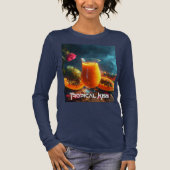 PAPAYA - TROPISCHE KUS Tri-Blend SHIRT (Voorkant)