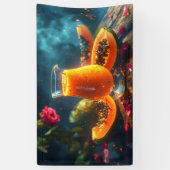 PAPAYA Vers geperst SAP -  Spandoek (Verticaal)